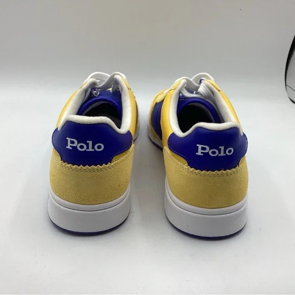 NWOT Ralph Lauren Mens Polo Shoes in Blue & Yellow. Men’s 8.5 - Picture 4 of 6